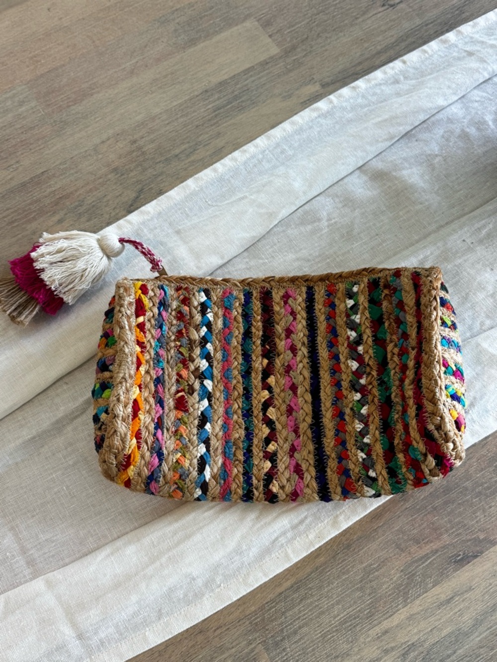 Antik Krafts Bohemian Multicolor Woven Clutch
